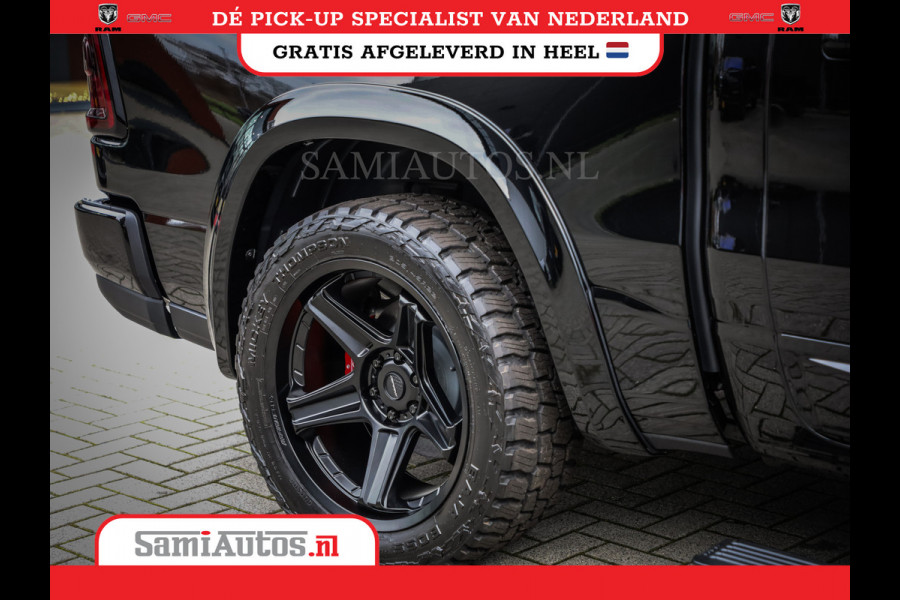 Dodge Ram NIGHT PREMIUM 2025 | BOM VOL + 14.4 INCH SCHERM | LUCHTVERING | HUD | HURRICANE 420PK 636 Nm | PRIJS MET LPG EN COVER EN GARANTI DUBBELE CABINE | PICK UP | 5 PERSOONS | DC | GRIJSKENTEKEN | VOORRAAD NR 2287 - 3384