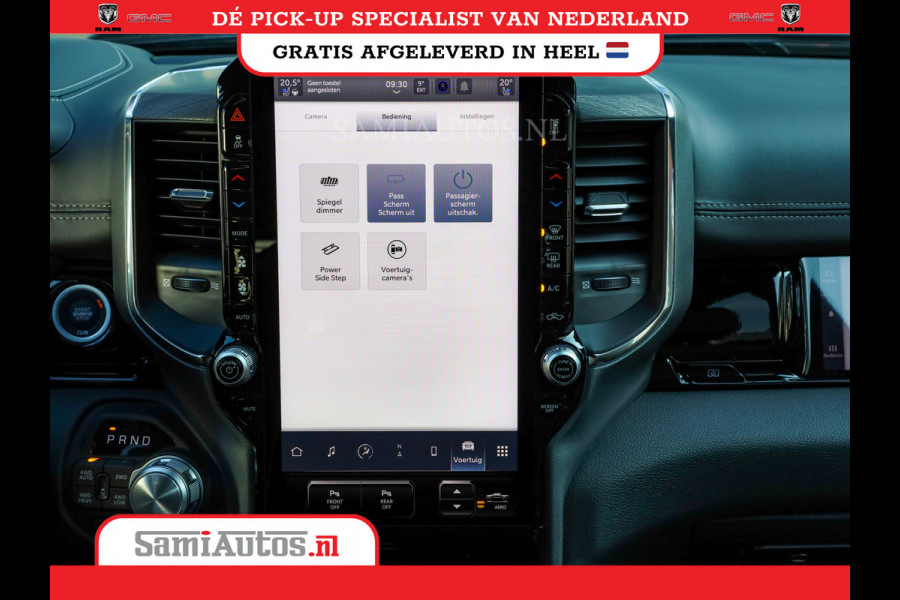 Dodge Ram NIGHT PREMIUM 2025 | BOM VOL + 14.4 INCH SCHERM | LUCHTVERING | HUD | HURRICANE 420PK 636 Nm | PRIJS MET LPG EN COVER EN GARANTI DUBBELE CABINE | PICK UP | 5 PERSOONS | DC | GRIJSKENTEKEN | VOORRAAD NR 2287 - 3384