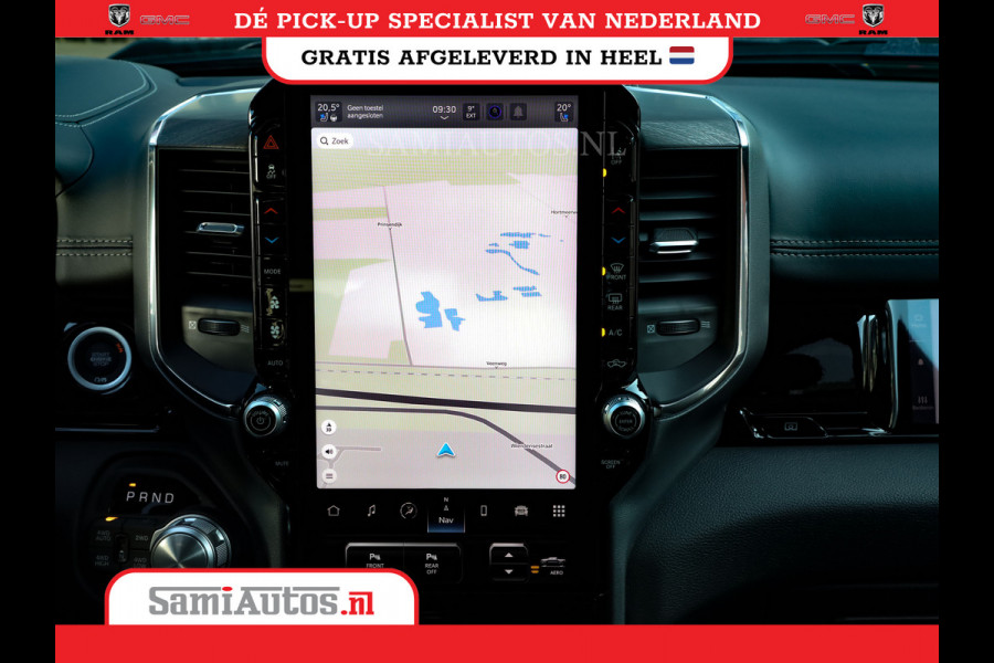 Dodge Ram NIGHT PREMIUM 2025 | BOM VOL + 14.4 INCH SCHERM | LUCHTVERING | HUD | HURRICANE 420PK 636 Nm | PRIJS MET LPG EN COVER EN GARANTI DUBBELE CABINE | PICK UP | 5 PERSOONS | DC | GRIJSKENTEKEN | VOORRAAD NR 2287 - 3384