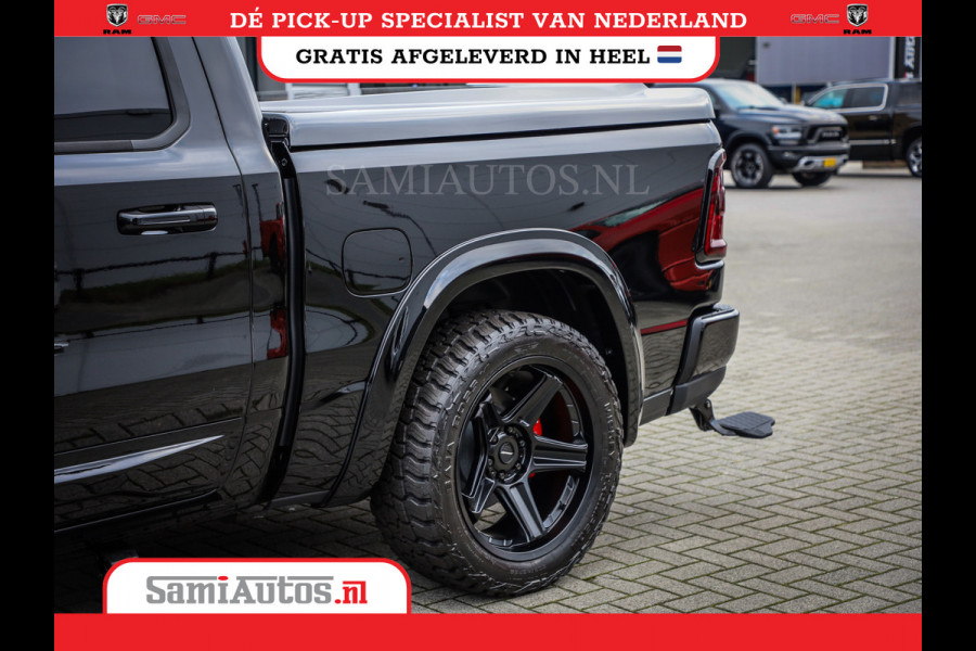 Dodge Ram NIGHT PREMIUM 2025 | BOM VOL + 14.4 INCH SCHERM | LUCHTVERING | HUD | HURRICANE 420PK 636 Nm | PRIJS MET LPG EN COVER EN GARANTI DUBBELE CABINE | PICK UP | 5 PERSOONS | DC | GRIJSKENTEKEN | VOORRAAD NR 2287 - 3384