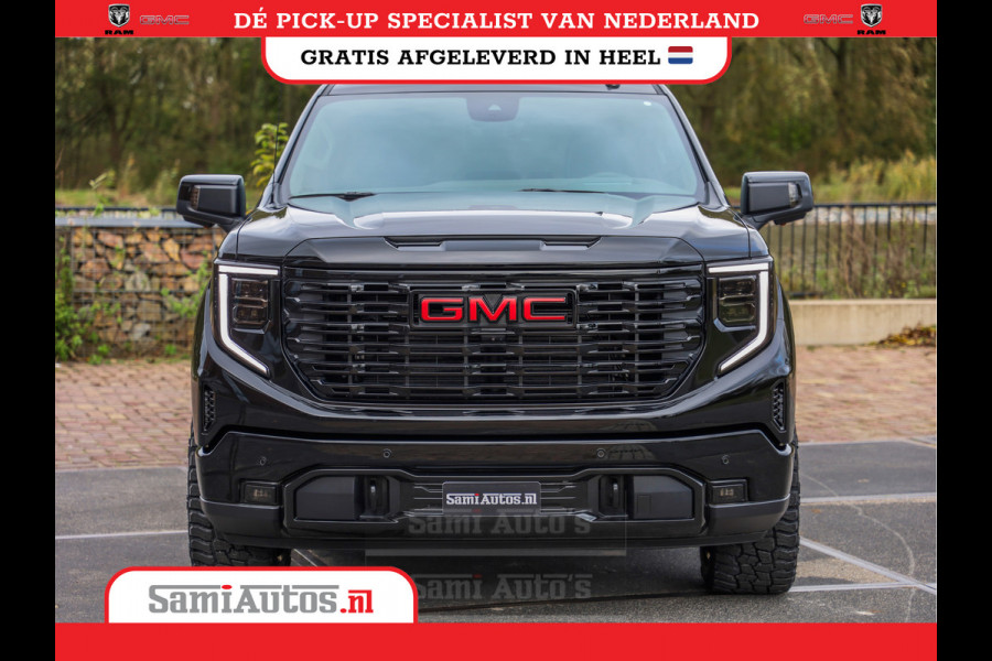 GMC Sierra Denali 6.2 V8 426PK | VIRTUAL COCKPIT | HEAD-UP | LANE ASSIST | 360 CAMERA | BLACK LEDER | DUBBELE CABINE | 5 PERSOONS |  GARANTIE | DC | Pick up VOORRAAD NR 419189
