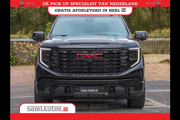 GMC Sierra Denali 6.2 V8 426PK | VIRTUAL COCKPIT | HEAD-UP | LANE ASSIST | 360 CAMERA | BLACK LEDER | DUBBELE CABINE | 5 PERSOONS |  GARANTIE | DC | Pick up VOORRAAD NR 419189
