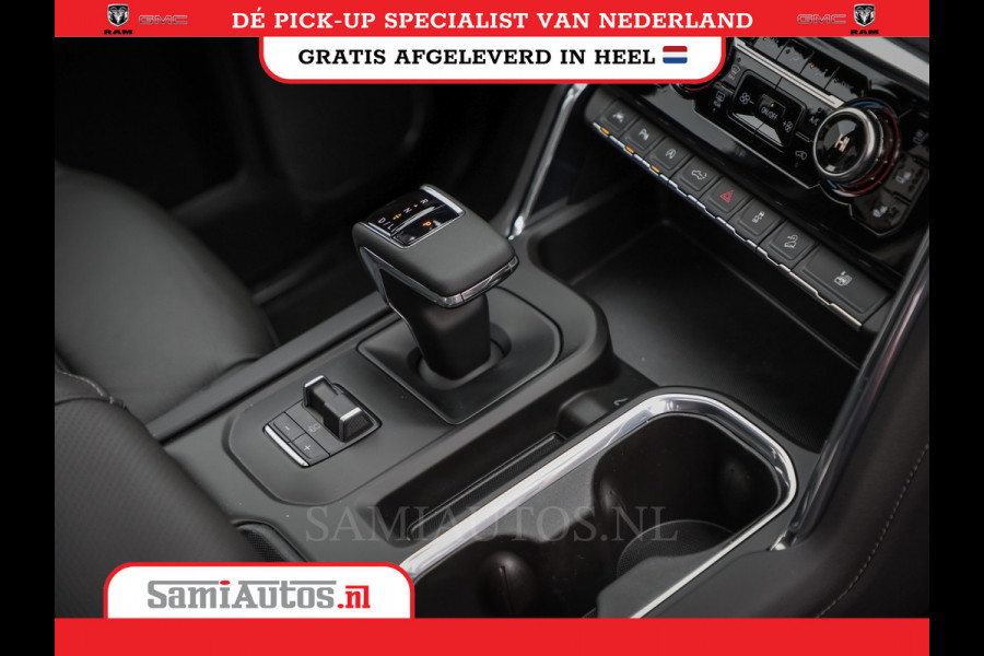 GMC Sierra Denali 6.2 V8 426PK | VIRTUAL COCKPIT | HEAD-UP | LANE ASSIST | 360 CAMERA | BLACK LEDER | DUBBELE CABINE | 5 PERSOONS |  GARANTIE | DC | Pick up VOORRAAD NR 419189