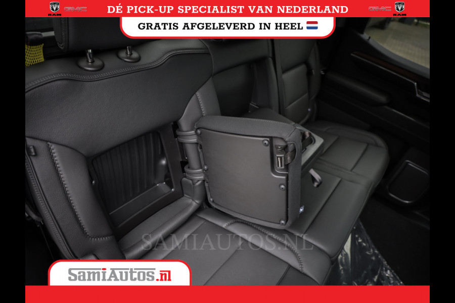 GMC Sierra Denali 6.2 V8 426PK | VIRTUAL COCKPIT | HEAD-UP | LANE ASSIST | 360 CAMERA | BLACK LEDER | DUBBELE CABINE | 5 PERSOONS |  GARANTIE | DC | Pick up VOORRAAD NR 419189