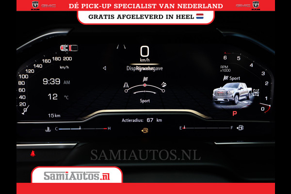 GMC Sierra Denali 6.2 V8 426PK | VIRTUAL COCKPIT | HEAD-UP | LANE ASSIST | 360 CAMERA | BLACK LEDER | DUBBELE CABINE | 5 PERSOONS |  GARANTIE | DC | Pick up VOORRAAD NR 419189