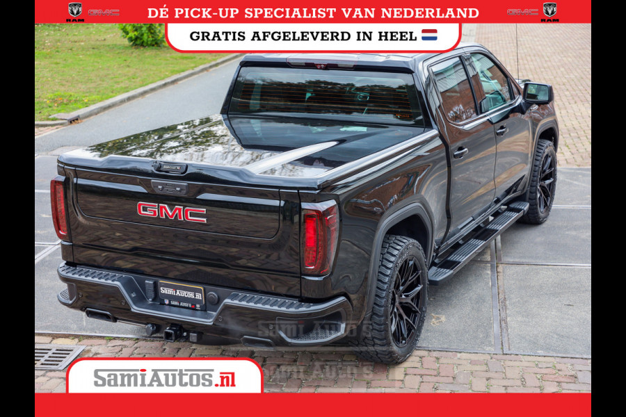GMC Sierra Denali 6.2 V8 426PK | VIRTUAL COCKPIT | HEAD-UP | LANE ASSIST | 360 CAMERA | BLACK LEDER | DUBBELE CABINE | 5 PERSOONS |  GARANTIE | DC | Pick up VOORRAAD NR 419189