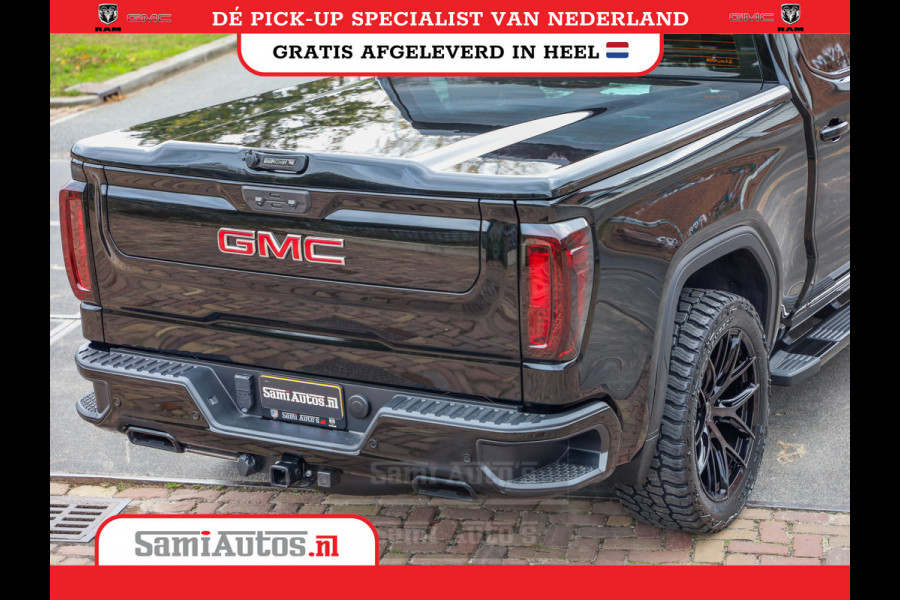 GMC Sierra Denali 6.2 V8 426PK | VIRTUAL COCKPIT | HEAD-UP | LANE ASSIST | 360 CAMERA | BLACK LEDER | DUBBELE CABINE | 5 PERSOONS |  GARANTIE | DC | Pick up VOORRAAD NR 419189