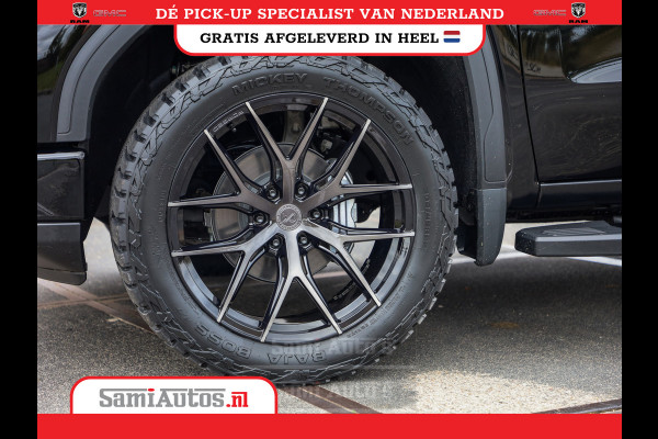 GMC Sierra Denali 6.2 V8 426PK | VIRTUAL COCKPIT | HEAD-UP | LANE ASSIST | 360 CAMERA | BLACK LEDER | DUBBELE CABINE | 5 PERSOONS |  GARANTIE | DC | Pick up VOORRAAD NR 419189