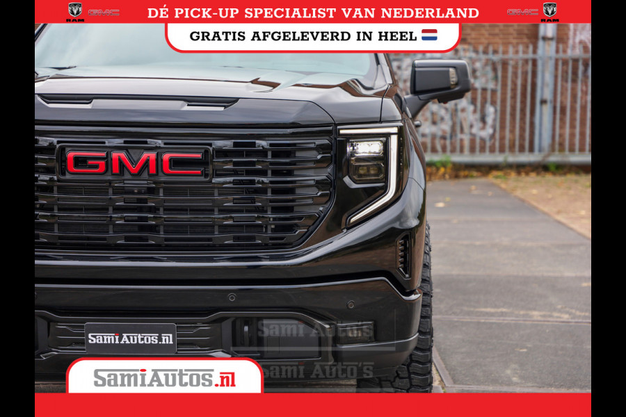 GMC Sierra Denali 6.2 V8 426PK | VIRTUAL COCKPIT | HEAD-UP | LANE ASSIST | 360 CAMERA | BLACK LEDER | DUBBELE CABINE | 5 PERSOONS |  GARANTIE | DC | Pick up VOORRAAD NR 419189