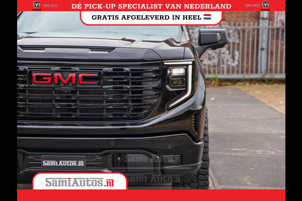 GMC Sierra Denali 6.2 V8 426PK | VIRTUAL COCKPIT | HEAD-UP | LANE ASSIST | 360 CAMERA | BLACK LEDER | DUBBELE CABINE | 5 PERSOONS |  GARANTIE | DC | Pick up VOORRAAD NR 419189