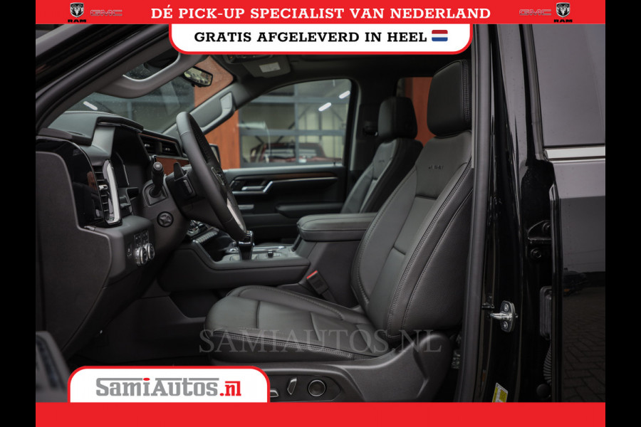 GMC Sierra Denali 6.2 V8 426PK | VIRTUAL COCKPIT | HEAD-UP | LANE ASSIST | 360 CAMERA | BLACK LEDER | DUBBELE CABINE | 5 PERSOONS |  GARANTIE | DC | Pick up VOORRAAD NR 419189