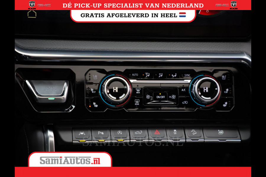GMC Sierra Denali 6.2 V8 426PK | VIRTUAL COCKPIT | HEAD-UP | LANE ASSIST | 360 CAMERA | BLACK LEDER | DUBBELE CABINE | 5 PERSOONS |  GARANTIE | DC | Pick up VOORRAAD NR 419189