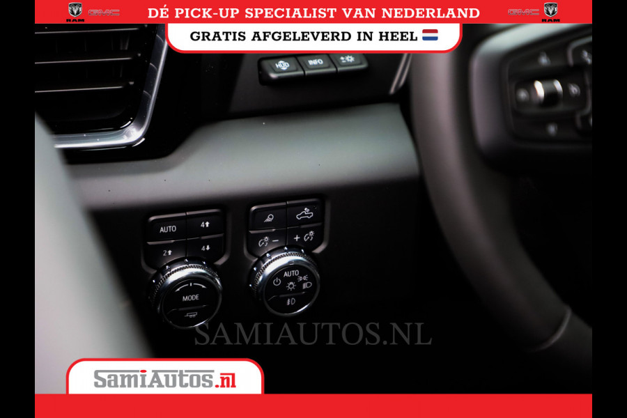 GMC Sierra Denali 6.2 V8 426PK | VIRTUAL COCKPIT | HEAD-UP | LANE ASSIST | 360 CAMERA | BLACK LEDER | DUBBELE CABINE | 5 PERSOONS |  GARANTIE | DC | Pick up VOORRAAD NR 419189