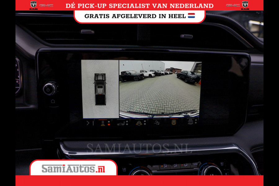 GMC Sierra Denali 6.2 V8 426PK | VIRTUAL COCKPIT | HEAD-UP | LANE ASSIST | 360 CAMERA | BLACK LEDER | DUBBELE CABINE | 5 PERSOONS |  GARANTIE | DC | Pick up VOORRAAD NR 419189