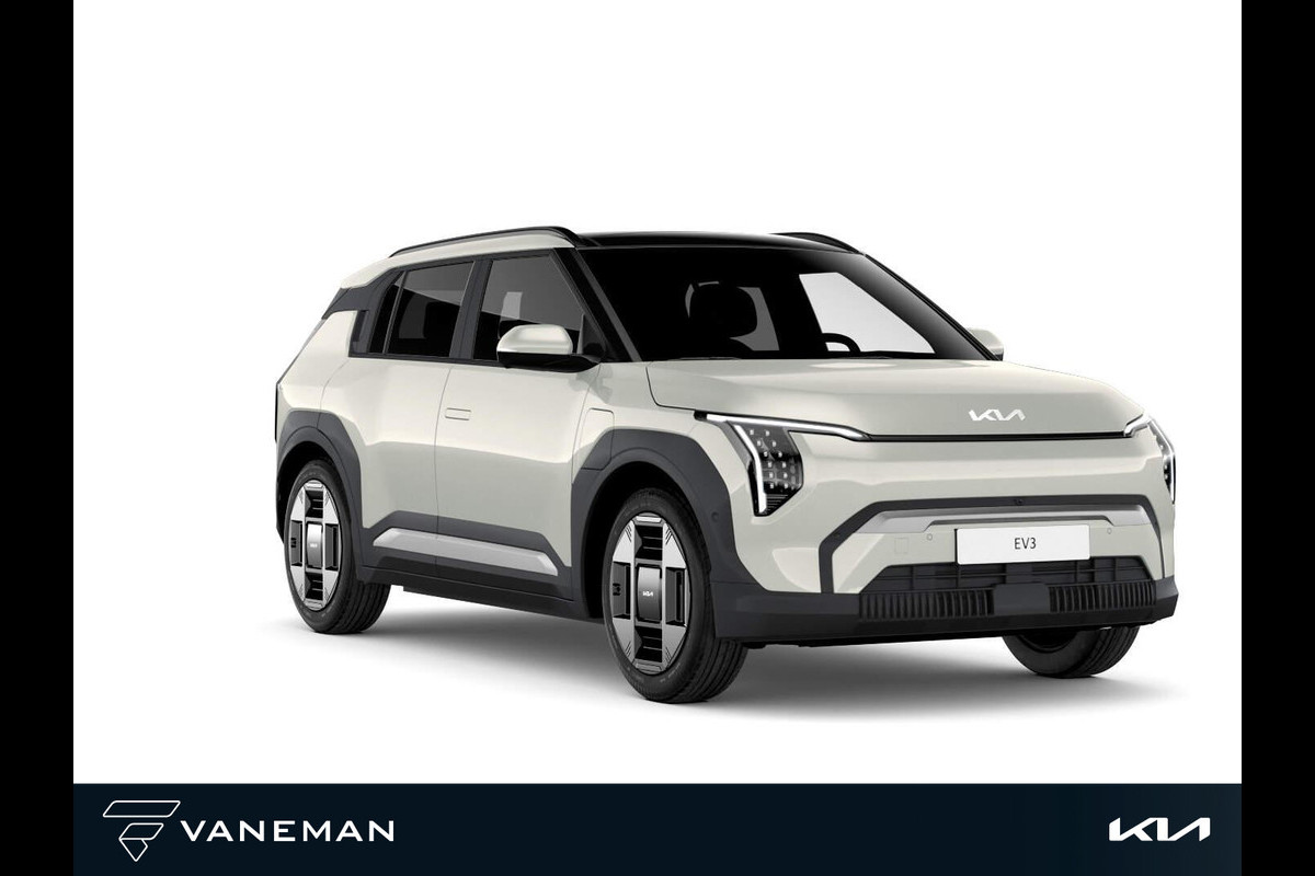 Kia EV3 Plus Advanced 81.4 kWh Verwacht Q1 2025 l Elektrisch glazen schuif-/kanteldak Kia EV3 Plus Advanced 81.4 kWh Verwacht Q1 2025 l Elektrisch glazen schuif-/kanteldak