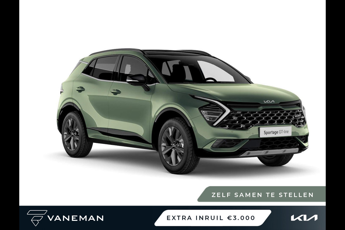 Kia Sportage 1.6 T-GDi Hybrid GT-Line | Cruise control adaptief met Stop&Go en stuurhulp | Zelf samenstellen Kia Sportage 1.6 T-GDi Hybrid GT-Line | Cruise control adaptief met Stop&Go en stuurhulp | Zelf samenstellen