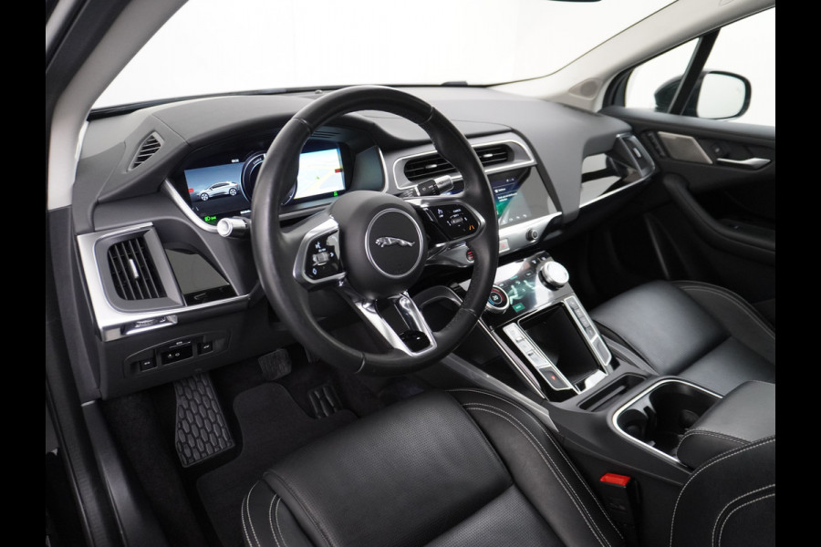 Jaguar I-PACE EV400 SE 90kWh 4WD Leer Adaptieve Cruise Control 20" Meridan®-Audio Apple Carplay Android Auto DAB PDC Keyless entry/start LED LmvBluetooth WiFi Verkeersbord detectie Uitparkeer waarschuwing Business Edition 400PK 696NM Koppel