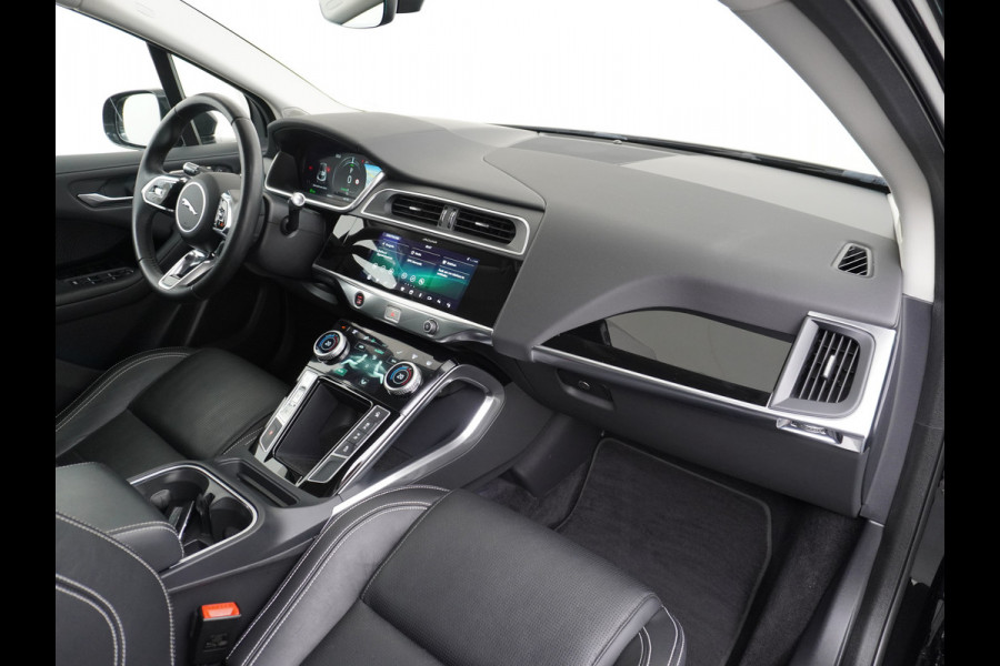 Jaguar I-PACE EV400 SE 90kWh 4WD Leer Adaptieve Cruise Control 20" Meridan®-Audio Apple Carplay Android Auto DAB PDC Keyless entry/start LED LmvBluetooth WiFi Verkeersbord detectie Uitparkeer waarschuwing Business Edition 400PK 696NM Koppel