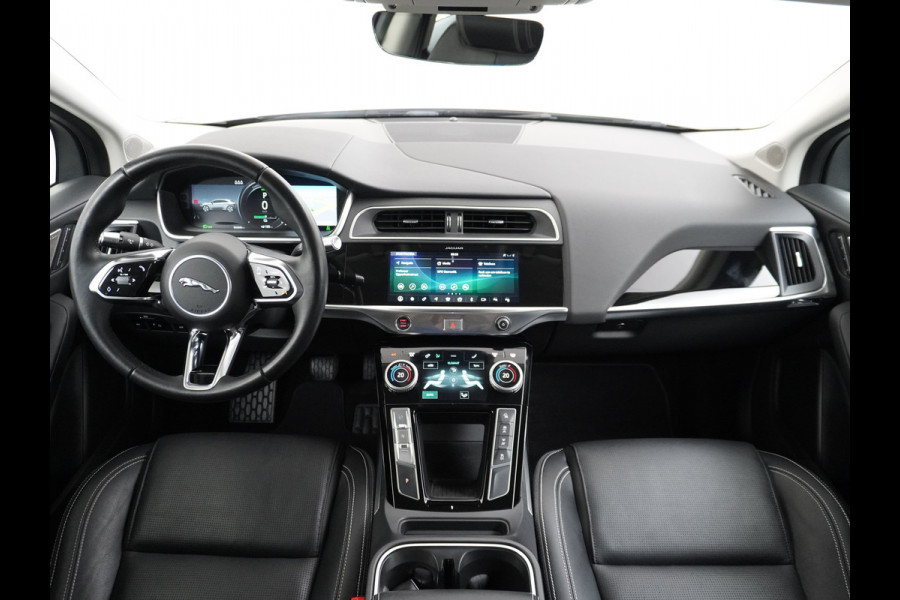 Jaguar I-PACE EV400 SE 90kWh 4WD Leer Adaptieve Cruise Control 20" Meridan®-Audio Apple Carplay Android Auto DAB PDC Keyless entry/start LED LmvBluetooth WiFi Verkeersbord detectie Uitparkeer waarschuwing Business Edition 400PK 696NM Koppel