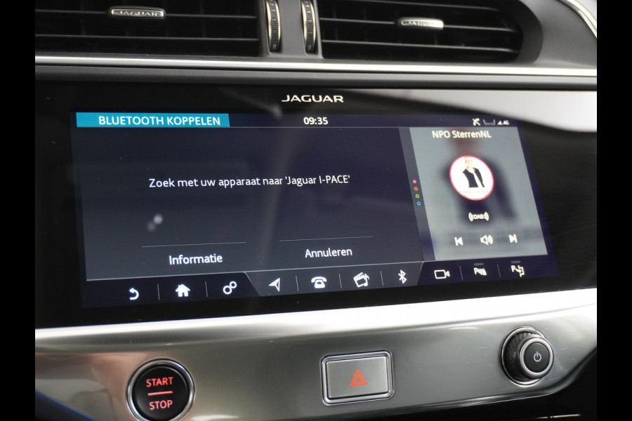 Jaguar I-PACE EV400 SE 90kWh 4WD Leer Adaptieve Cruise Control 20" Meridan®-Audio Apple Carplay Android Auto DAB PDC Keyless entry/start LED LmvBluetooth WiFi Verkeersbord detectie Uitparkeer waarschuwing Business Edition 400PK 696NM Koppel