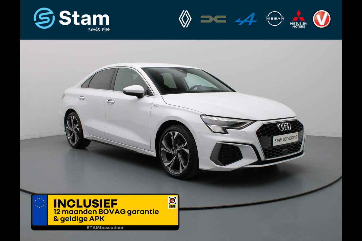 Audi A3 Limousine 35 TFSI 150pk S edition S-Tronic/Automaat Camera | Climate | Navi | Parksens. v+a | 18" Velgen Audi A3 Limousine 35 TFSI 150pk S edition S-Tronic/Automaat Camera | Climate | Navi | Parksens. v+a | 18" Velgen