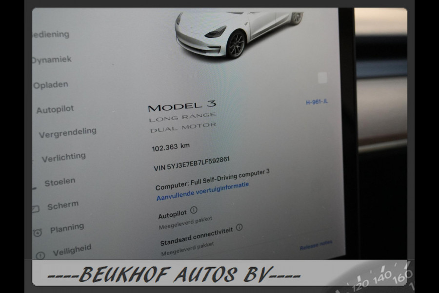Tesla Model 3 Long Range AWD 75 kWh 2020 Pano Trekhaak Cam