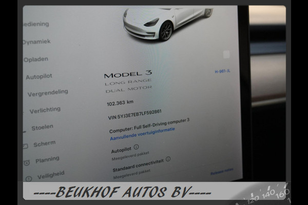 Tesla Model 3 Long Range AWD 75 kWh 2020 Pano Trekhaak Cam