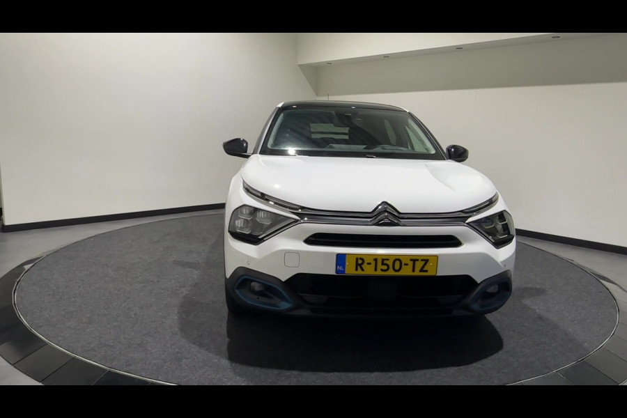 Citroën Ë-C4 Shine 50 kWh | Panoramadak | adaptieve cruise control | Apple & Android Carplay | SoH (batterijcheck) 93.19 % score!
