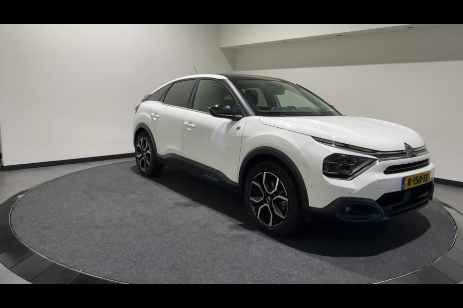 Citroën Ë-C4 Shine 50 kWh | Panoramadak | adaptieve cruise control | Apple & Android Carplay | SoH (batterijcheck) 93.19 % score!