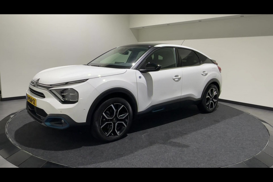 Citroën Ë-C4 Shine 50 kWh | Panoramadak | adaptieve cruise control | Apple & Android Carplay | SoH (batterijcheck) 93.19 % score!
