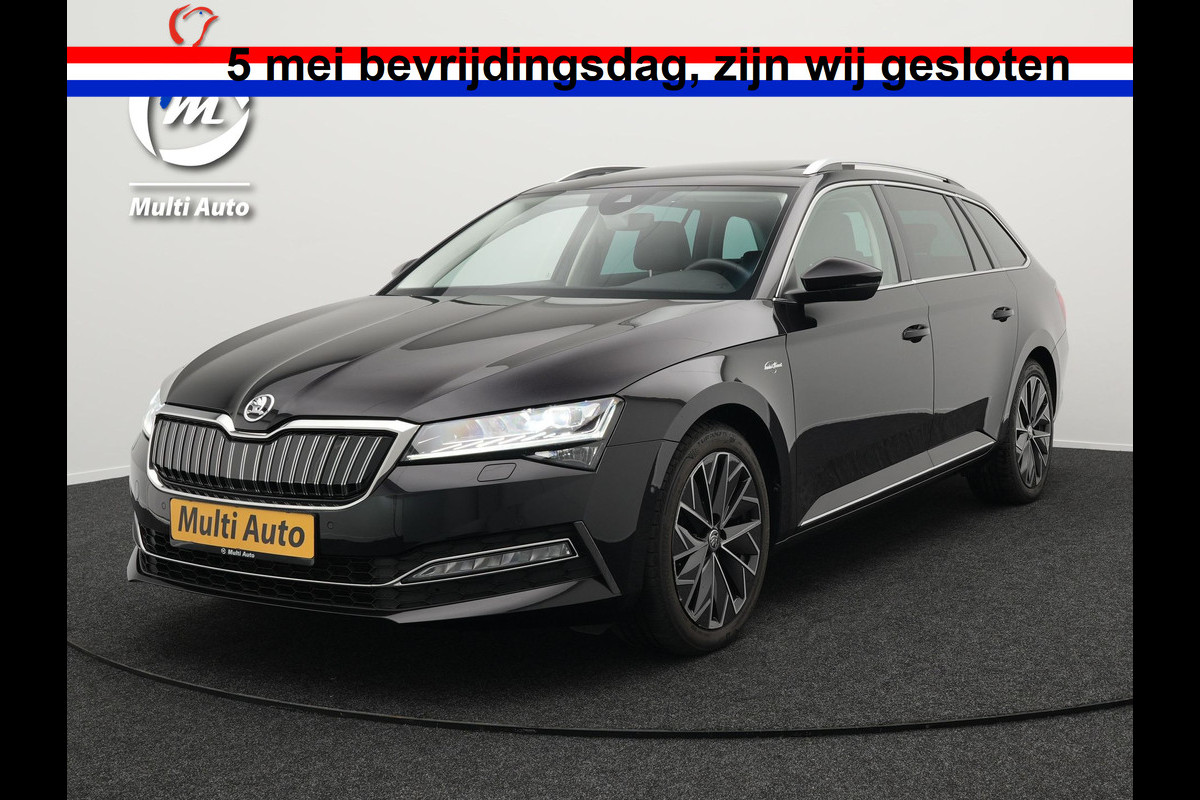 Škoda Superb Combi 1.4 TSI iV Laurin & Klement Plug in Hybrid 218pk PHEV | Panodak | Carplay | Lederen Sportstoelen Memory | Adaptive Cruise | Sfeerverlichting | Camera | Carplay | Crystal LED | Virtual | Canton Audio | DAB | Škoda Superb Combi 1.4 TSI iV Laurin & Klement Plug in Hybrid 218pk PHEV | Panodak | Carplay | Lederen Sportstoelen Memory | Adaptive Cruise | Sfeerverlichting | Camera | Carplay | Crystal LED | Virtual | Canton Audio | DAB |