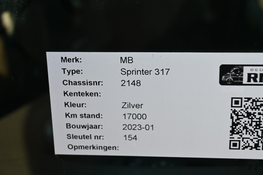Mercedes-Benz Sprinter 317 CDI L2H2 RWD 360 Graden camera, Geveerde stoel, Navigatie MBUX
