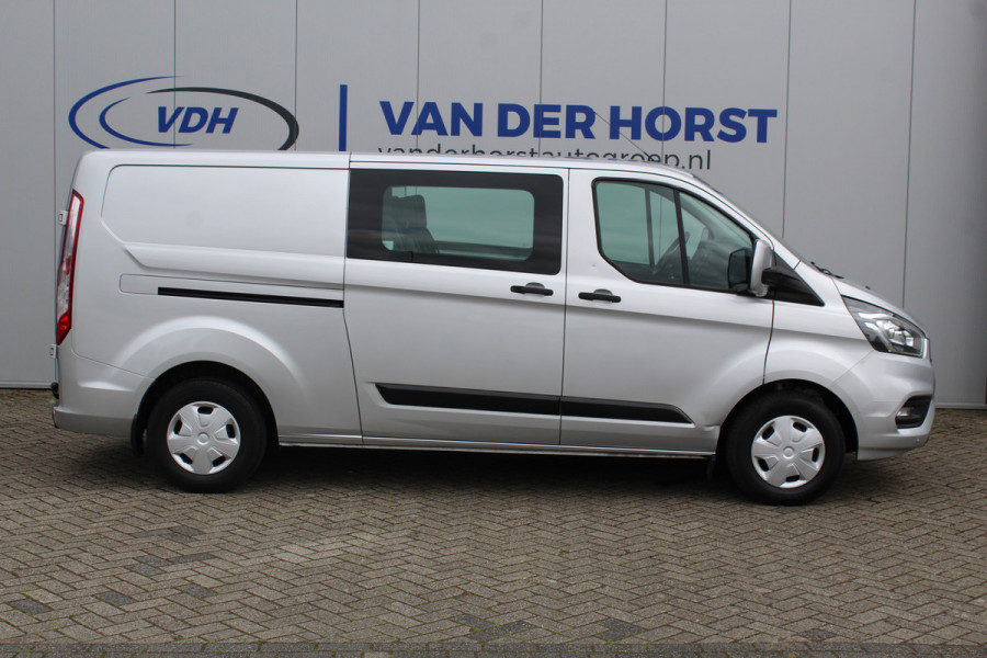 Ford Transit Custom 300 2.0-105pk TDCI L2H1 Trend Dubb. Cab. 6-zits parkeersensoren voor + achter - Bluetooth - Trekhaak - Cruise Control - Airco