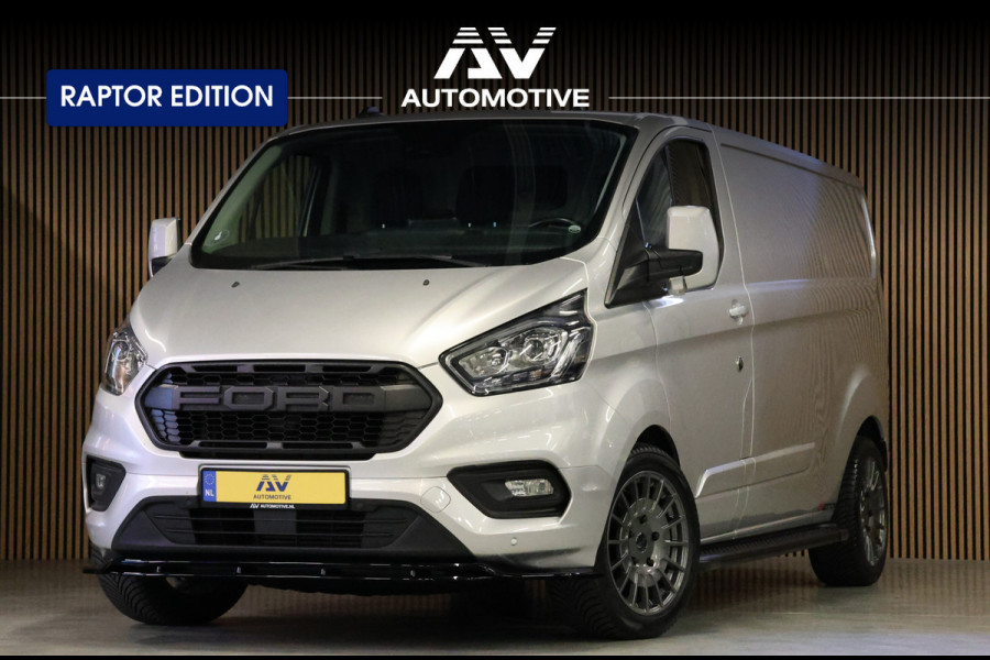 Ford Transit Custom 300 2.0 TDCI L2H1 Raptor Edition | CarPlay | Navigatie | Camera | Stoelverwarming | Dodehoek detector | DAB | 3-Zitter | Dealer onderhouden | Nieuwe APK