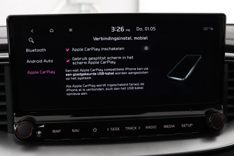 Kia Ceed 1.6 GDI PHEV DynamicLine | Stoel & stuurverwarming | Adaptive cruise | Trekhaak | Camera | Half leder | Navigatie | Keyless | Full LED
