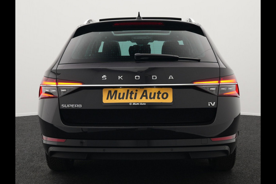 Škoda Superb Combi 1.4 TSI iV Business Edition Plug In Hybrid 218pk PHEV | Panodak | Lederen Sportstoelen Memory & Ventilatie | Adaptive Cruise | Crystal LED | 360 Camera | Navigatie | Apple Carplay | Virtual | DAB | Sfeerverlichting |