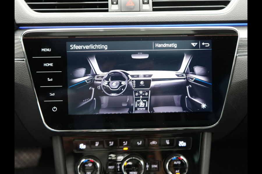 Škoda Superb Combi 1.4 TSI iV Business Edition Plug In Hybrid 218pk PHEV | Panodak | Lederen Sportstoelen Memory & Ventilatie | Adaptive Cruise | Crystal LED | 360 Camera | Navigatie | Apple Carplay | Virtual | DAB | Sfeerverlichting |