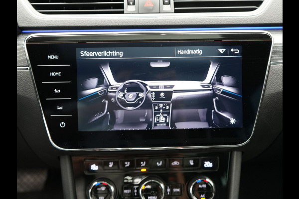Škoda Superb Combi 1.4 TSI iV Business Edition Plug In Hybrid 218pk PHEV | Panodak | Lederen Sportstoelen Memory & Ventilatie | Adaptive Cruise | Crystal LED | 360 Camera | Navigatie | Apple Carplay | Virtual | DAB | Sfeerverlichting |