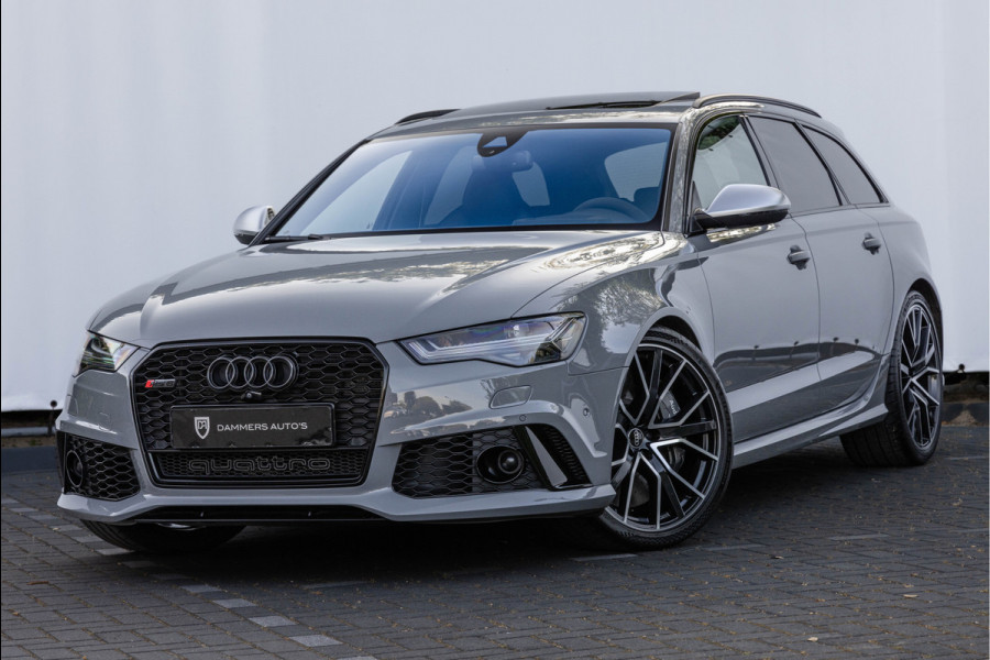 Audi RS6 Avant 4.0 TFSI 605pk Quattro Performance Dynamic plus Keramisch HuD Pano Milltek