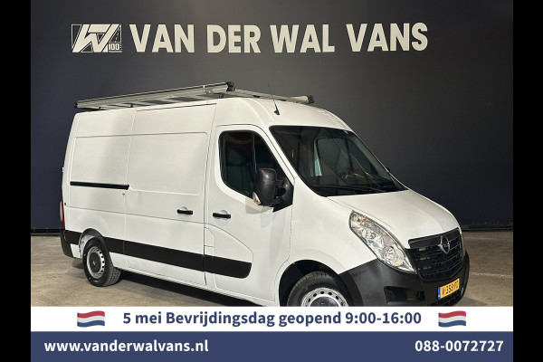 Opel Movano 2.3 CDTI 146pk L2H2 Euro6 Airco | Imperiaal | Navigatie | Camera | 2500kg trekhaak | Cruisecontrol Parkeersensoren, Trap, Bijrijdersbank