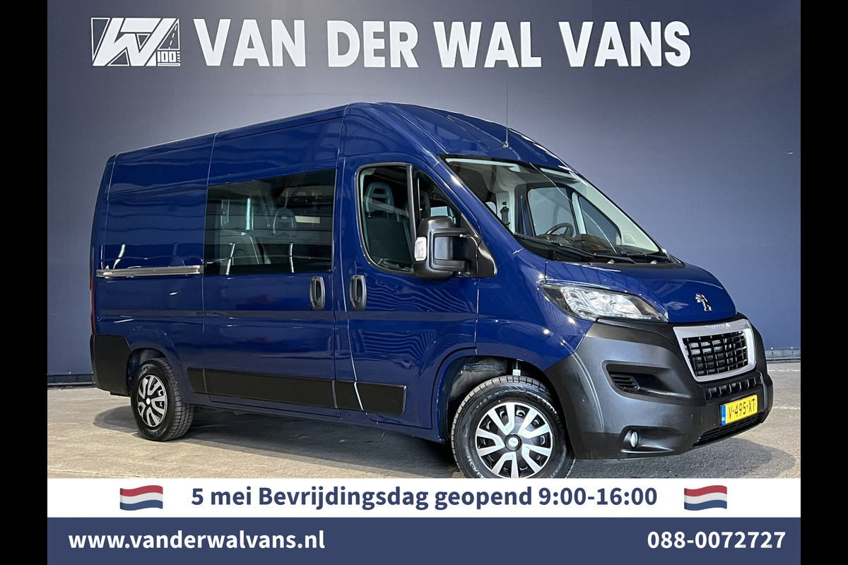 Peugeot Boxer 2.0 BlueHDI 131pk L2H2 Dubbele Cabine Euro6 Airco | 6-Zits | 2500kg Trekhaak | camera, navigatie, LED, cruiscontrol, parkeersensoren Peugeot Boxer 2.0 BlueHDI 131pk L2H2 Dubbele Cabine Euro6 Airco | 6-Zits | 2500kg Trekhaak | camera, navigatie, LED, cruiscontrol, parkeersensoren