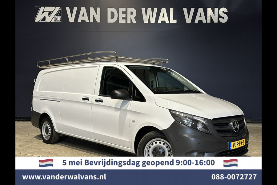 Mercedes-Benz Vito 116 CDI 164pk L3H1 Euro6 Airco | Navigatie | Camera | Imperiaal | Trekhaak Apple Carplay, Android Auto, Cruisecontrol, Parkeersensoren
