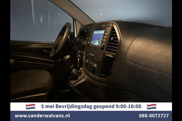 Mercedes-Benz Vito 116 CDI 164pk L3H1 Euro6 Airco | Navigatie | Camera | Imperiaal | Trekhaak Apple Carplay, Android Auto, Cruisecontrol, Parkeersensoren