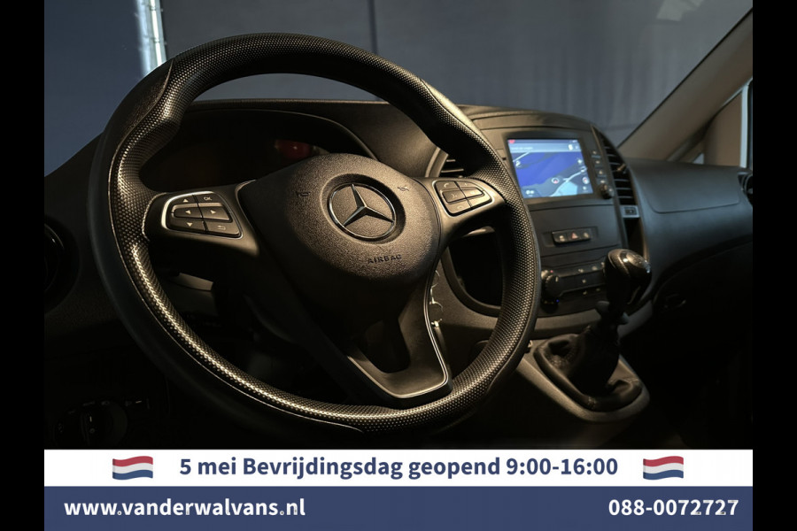 Mercedes-Benz Vito 116 CDI 164pk L3H1 Euro6 Airco | Navigatie | Camera | Imperiaal | Trekhaak Apple Carplay, Android Auto, Cruisecontrol, Parkeersensoren