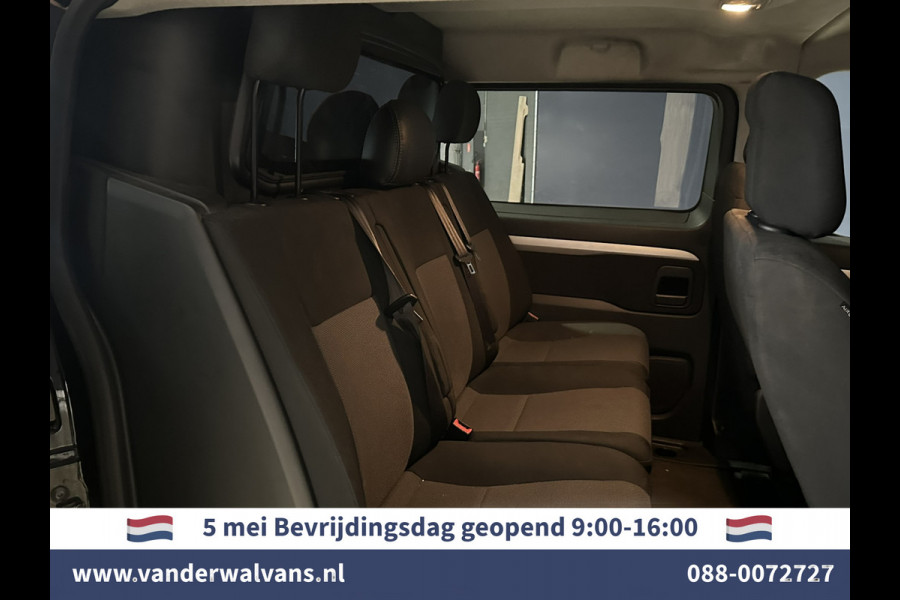 Opel Vivaro 2.0 CDTI 150pk L3H1 Dubbele Cabine Euro6 Airco | Camera | Navigatie | 5-zits | 2500kg Trekhaak Apple Carplay, Android Auto, Cruisecontrol, LM Velgen, Parkeersensoren
