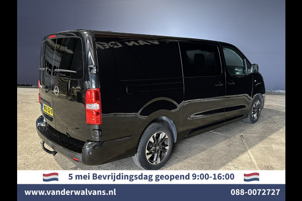 Opel Vivaro 2.0 CDTI 150pk L3H1 Dubbele Cabine Euro6 Airco | Camera | Navigatie | 5-zits | 2500kg Trekhaak Apple Carplay, Android Auto, Cruisecontrol, LM Velgen, Parkeersensoren