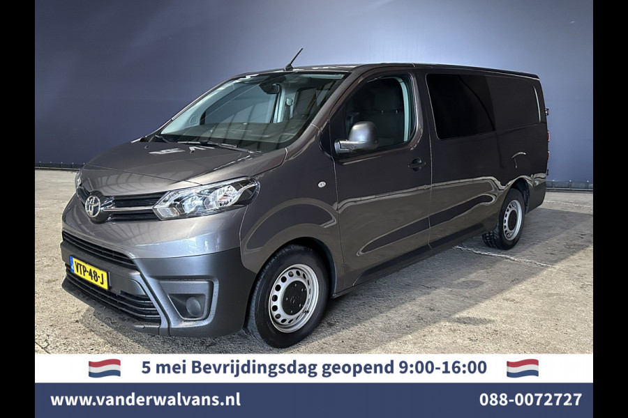 Toyota ProAce 2.0 D-4D 145pk L3H1 Dubbele Cabine Euro6 *Rijklaar* Airco | 6-Zits | Navigatie | Apple Carplay | Android Auto Cruisecontrol, Parkeersensoren