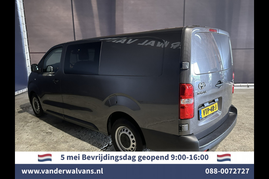 Toyota ProAce 2.0 D-4D 145pk L3H1 Dubbele Cabine Euro6 *Rijklaar* Airco | 6-Zits | Navigatie | Apple Carplay | Android Auto Cruisecontrol, Parkeersensoren