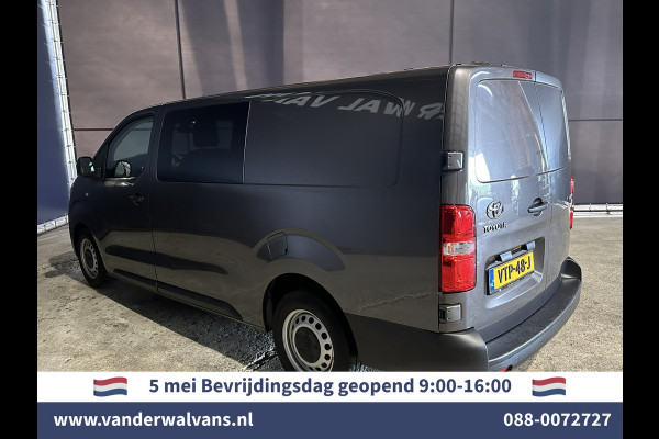 Toyota ProAce 2.0 D-4D 145pk L3H1 Dubbele Cabine Euro6 *Rijklaar* Airco | 6-Zits | Navigatie | Apple Carplay | Android Auto Cruisecontrol, Parkeersensoren