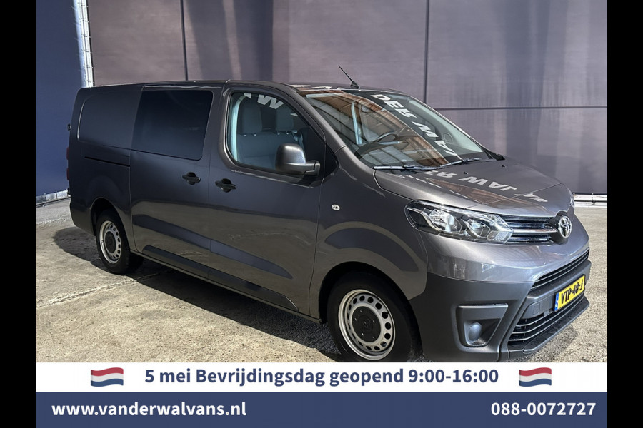 Toyota ProAce 2.0 D-4D 145pk L3H1 Dubbele Cabine Euro6 *Rijklaar* Airco | 6-Zits | Navigatie | Apple Carplay | Android Auto Cruisecontrol, Parkeersensoren